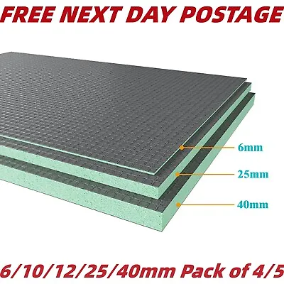 Tile Backer Boards 6/10/12/25/40mm Insulation Underfloor Heating Floors&Walls • £12.99