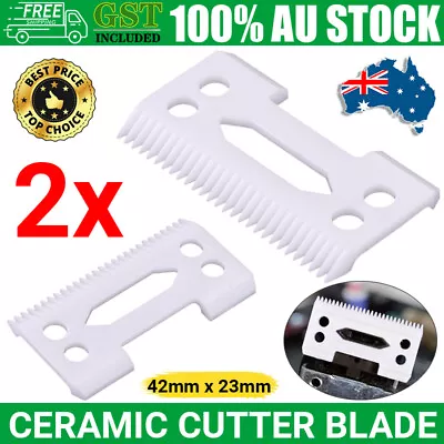 2 Pack Ceramic Cutter Blade Wahl 2 Holes AU Shear Magic Clip Clipper AU STOCK • $9.99