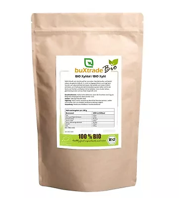 10x1kg | Organic Xylitol | Buxtrade | Sweetener | Organic Quality | Baking • £83.74