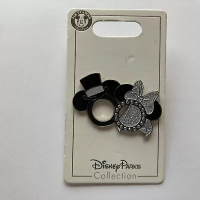 Mickey And Minnie Mouse Wedding Ring Disney Pin 115102 • $20