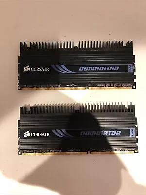 Corsair Dominator 4GB (2 X 2GB) Dual Channel DDR3 RAM 1600MHz Pc • £11.99