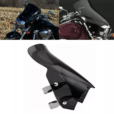 Black Windshield W/Clamps For Suzuki Boulevard M90 M50 M109R Boss M109R2 Cruiser • $189.99