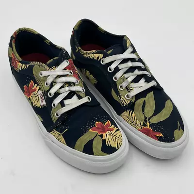 Vans Shoes Women's Size 7 Chukka Low Aloha Navy Green Sneakers Skateboard Shoe • £45.61