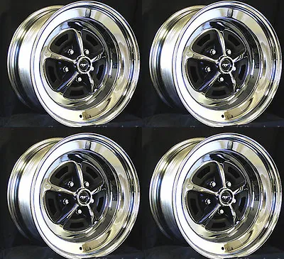 New! Mustang Magnum 500 Wheels 14  X 6  Set Of Complete W/ Caps And Lug Nuts • $979.99