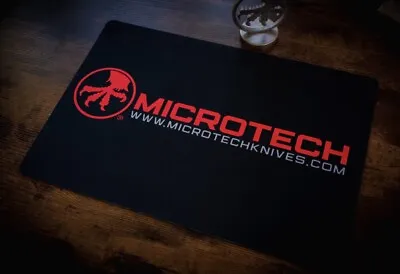 Microtech Knife Gear Fabric Rubber Knife Mat Swag Marfione Display • $59