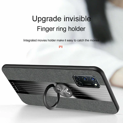 $70 • Buy Canvas Back Hard Silicon Cover Case For OPPO A72 A9 Reno 2Z Realme C3 Find X2 X3