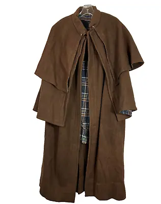 Vintage Men's Carrick Riding Coat Wool Reddingote Colonial Reinactment Regency • $124.99