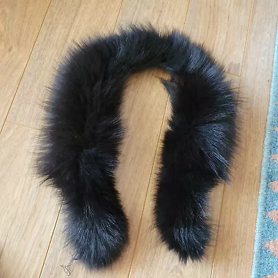 Genuine FOX Fur Collar Piece   Black  29 In. • $16.90