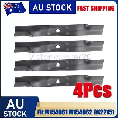 4PCS Blades For 42  John Deere Ride On Lawn Mower M154061 M154062 GX22151 NEW • $64.99