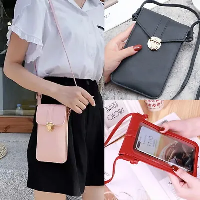 £4.79 • Buy Mobile Phone Bag Women Crossbody Wallets Shoulder Handbag For Samsung/iPhone 
