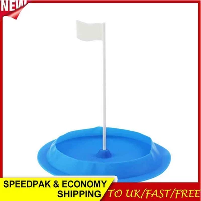 £5.99 • Buy Golf Putter Green Indoor Golf Putting Cup Trainer With Hole Flag Practice Aid
