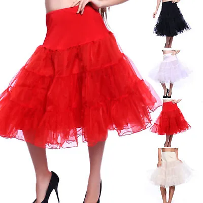 £12.99 • Buy 27  Retro Underskirt 50s Swing Vintage Petticoat Rockabilly Tutu Fancy Net Skirt