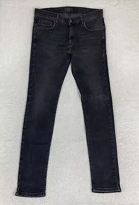 J Lindeberg Damien Mid Rise Skinny Jeans Black Men's 34x34 Cotton Golf • $24.88