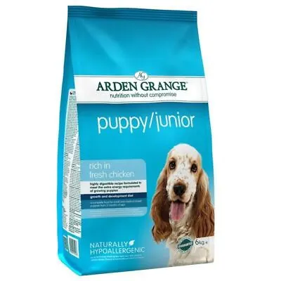 £49.99 • Buy Arden Grange Puppy/Junior Chicken Dry Dog Food, 12kg