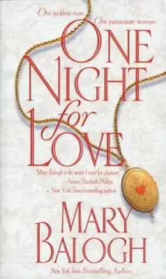 One Night For Love (Bedwyn Saga) - Mass Market Paperback By Balogh Mary - GOOD • $3.66