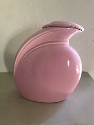 VTG Miramar California Pottery Pitcher W/ Lid Pink 8.5” Rare Mid Century Modern • $94