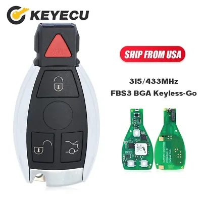 Xhorse MB FBS3 BGA Keyless-Go Smart Remote Key Fob For Mercedes-Benz 315/433MHz • $66.85