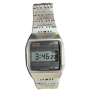 VTG Seiko Quartz 0432-4001 Digital Vintage Men's Watch NEW BATTERY - TESTED - • $49.19