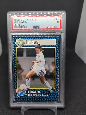 1992 Sports Illustrated SI For Kids Series 2 #71 Mia Hamm RC PSA 1 • $85.49