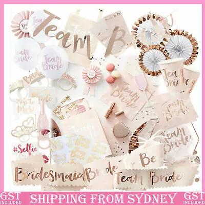 Team Bride Hen Night Bachelorette Party Decoration Sash Accessories Balloons Bri • $6.69