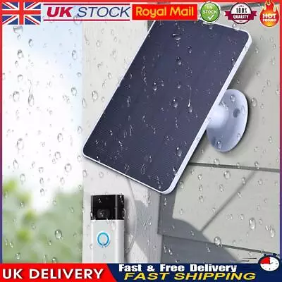 4W 5V Solar Panel Kit Waterproof Solar Battery Charger For Ring Video Doorbell 4 • £13.20