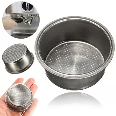 £3.42 • Buy Coffee 2 Cup 51mm New Non Pressurized Filter Basket For Breville Delonghi Krups