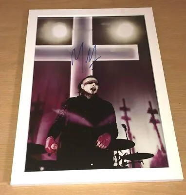 Marilyn Manson - Personally Signed Live Tour Professional Print Framed NEW! • $81.55