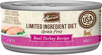 Grain Free Limited Ingredient Diet Real Meat Wet Cat Food Turkey • $45.99