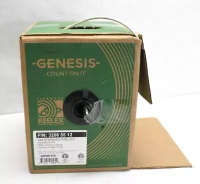 Genesis 22 AWG Overall Shielded Multi Conductor Cable 6 Unpaired Grey 32065512 • $128.23