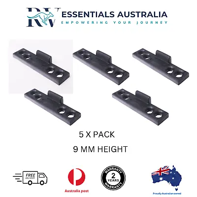 CUPBOARD & DOOR LOCK STRIKERS 5 PACK BLACK 9mm HIGH FOR CARAVANS JAYCO JB PARTS • $26.50