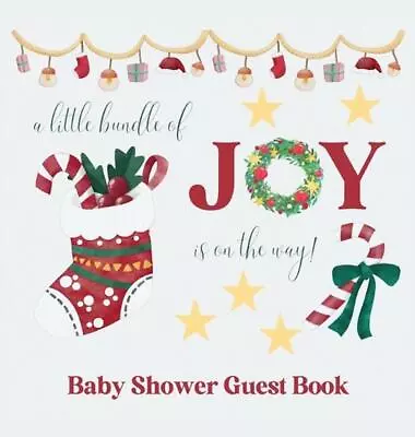 Christmas Baby Shower Guest Book (hardback) By Lulu And Bell Hardcover Book • £27.99