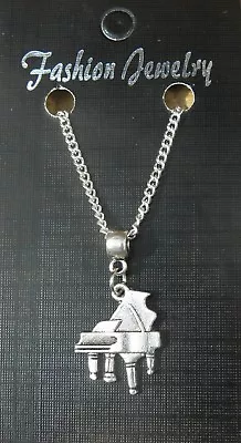 Grand Piano Pendant Necklace 18  Or 24  Inch Chain Charm • £4.49