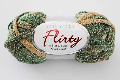 Mary Maxim Flirty Ruffle Mesh Scarf Yarn Earth Shaker 3.5oz 44 Yards  • $8.95