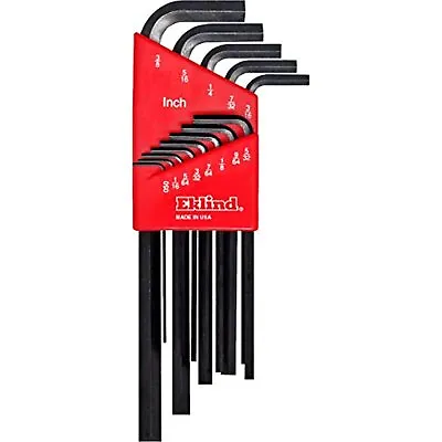 EKLIND 10213 Hex-L Key Allen Wrench - 13pc Set SAE Inch Sizes .050-3/8 Long • $15.95