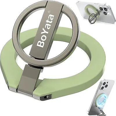 BoYata Magnetic Phone Ring Holder 360° Rotating Phone Grip For MagSafe • $11.99