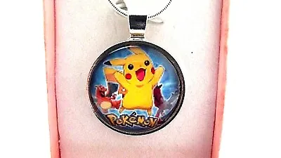 £6.50 • Buy Pokemon Picachu Photo  Necklace Age 22 Inch Chain  Gift Boxed Party Gameing