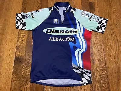 Bianchi Mercatone Uno Albacom Shirt Bike Jersey Cycling C1 • $32.99