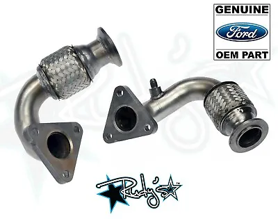 OEM Left & Right Side Manifold To Turbo Up Pipe For 11-14 Ford 6.7L Powerstroke • $249.99