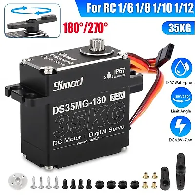 35KG Waterproof Metal Gear Digital Servo For RC 1/8 1/10 1/12 HIGH TORQUE &SPEED • $24.48