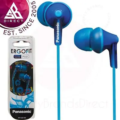 £9.59 • Buy Panasonic RPHJE125 Ergofit Stereo In-Ear Earbud Earphones│Headphones│Blue