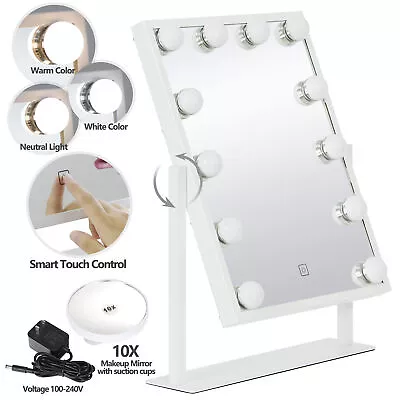 Hollywood Beauty Dimmer LED Bulb Makeup Vanity Mirror With Lights Stage Large • $45.58