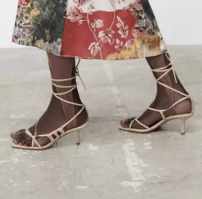 $59 • Buy Zara Leather Sandals 39(US 8),org $139,great Condition