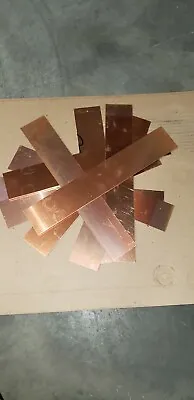 Sheet Metal Strip Copper .040 Thk. X 1.5 W X 12.0 L (10 Pcs) • $17