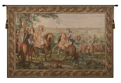 La Prise De Lille I French Tapestry - Wall Art Hanging Decor (New) - 78x118 Inch • $1912