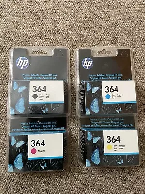 Genuine 4 Colour HP 364 Ink Cartridge Multipack N9J73AE Original Photosmart 5510 • £22