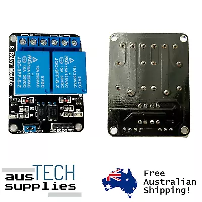 $10 • Buy 5v 2 Channel Relay Module With Optocoupler For Arduino Projects 250VAC 10A