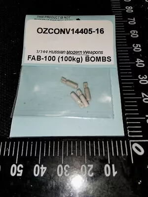 Ozmods 1/144 Modern Russian Weapons Vol. 16 - FAB-100 (100kg Ver) Bombs (4pcs) • $4.50