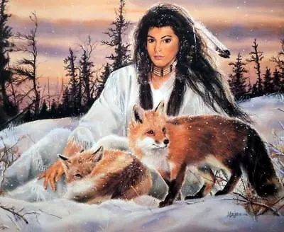 Maija Snowy Retreat Red Fox Poster 24  X 20  • $29.95