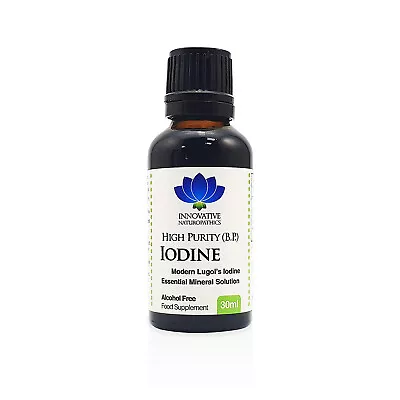 Iodine Tincture 2% Lugol's Solution Antiseptic & Mineral First Aid 30ml • £8.99