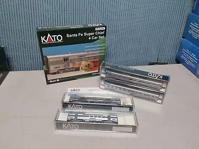 Kato N Scale Santa Fe Super Chief 4 Car Passenger Set B Item #106-6002 • $64